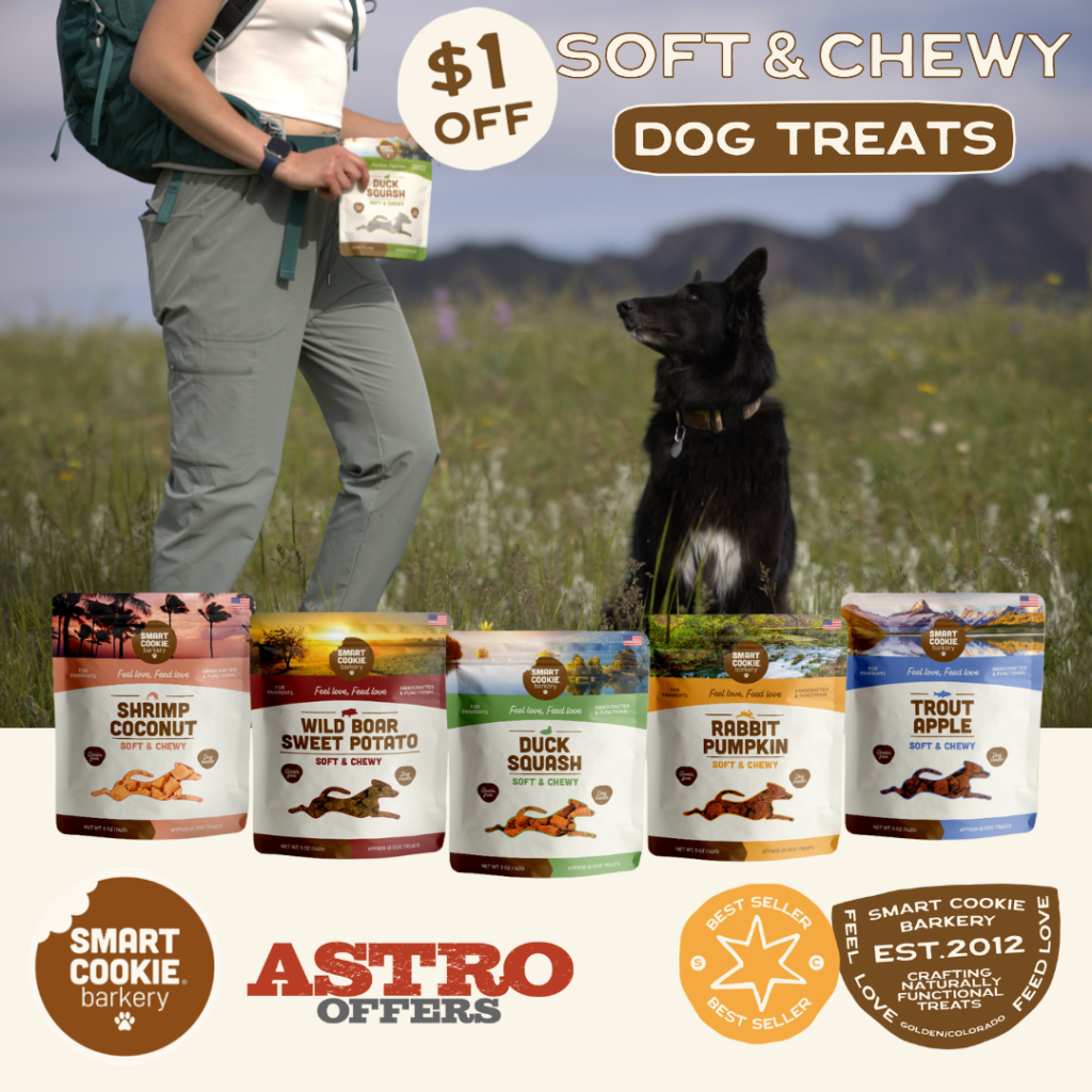 Astro | Smart Cookie Barkery | $1.00 OFF Soft & Chewy Treats