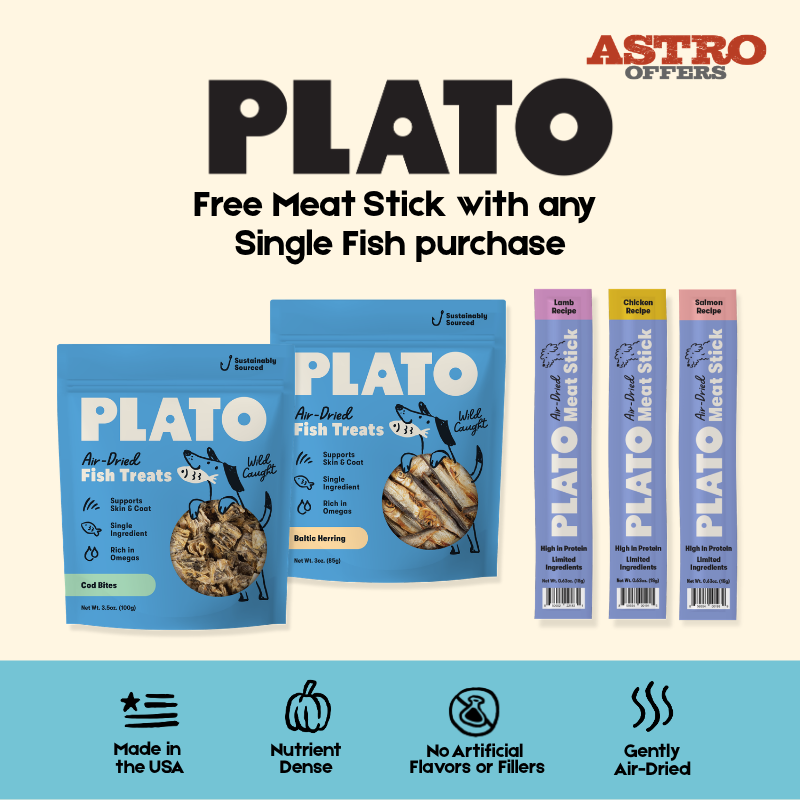 Astro | Plato | FREE Meat Stick with Purchase of any Single-Ingredient Fish Treat