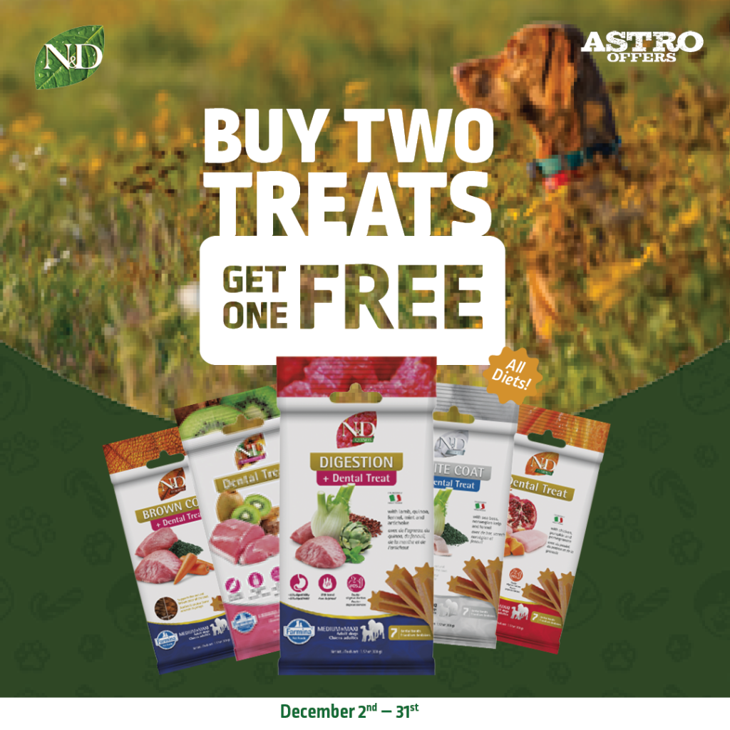 Astro | Farmina | Buy 2, Get 1 FREE on N&D Dog Treats