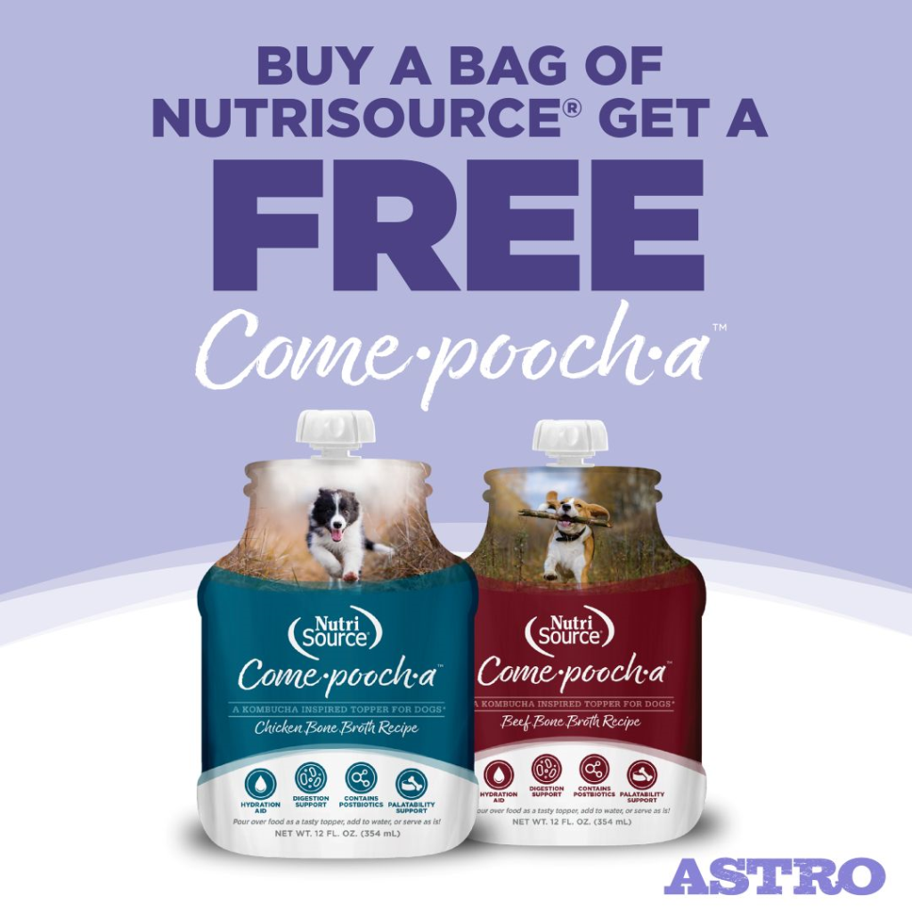 Astro | NutriSource | Buy Dog Kibble, Get a Come-pooch-a FREE!