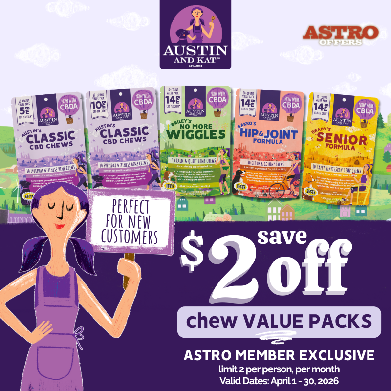 Astro | Austin and Kat | Dollars OFF CBD Soft Chew 10ct Value Packs