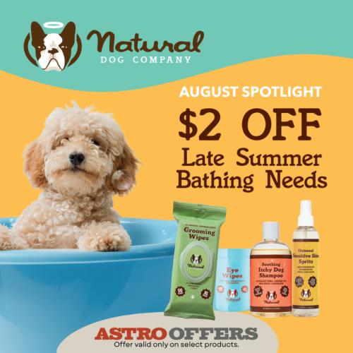 Astro | Natural Dog Company | $2.00 OFF Select Grooming Products!