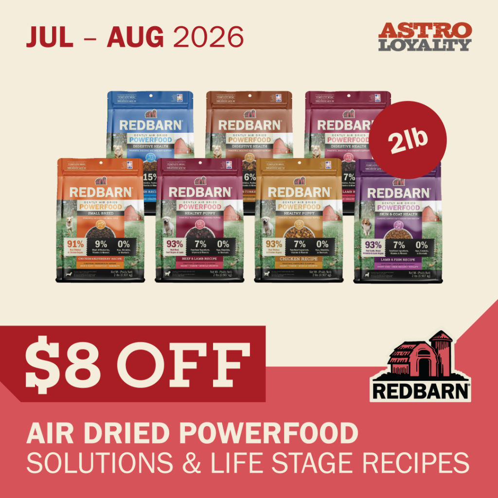 Astro | Redbarn | $8.00 OFF Select 2lb Air Dried Dog Powerfood