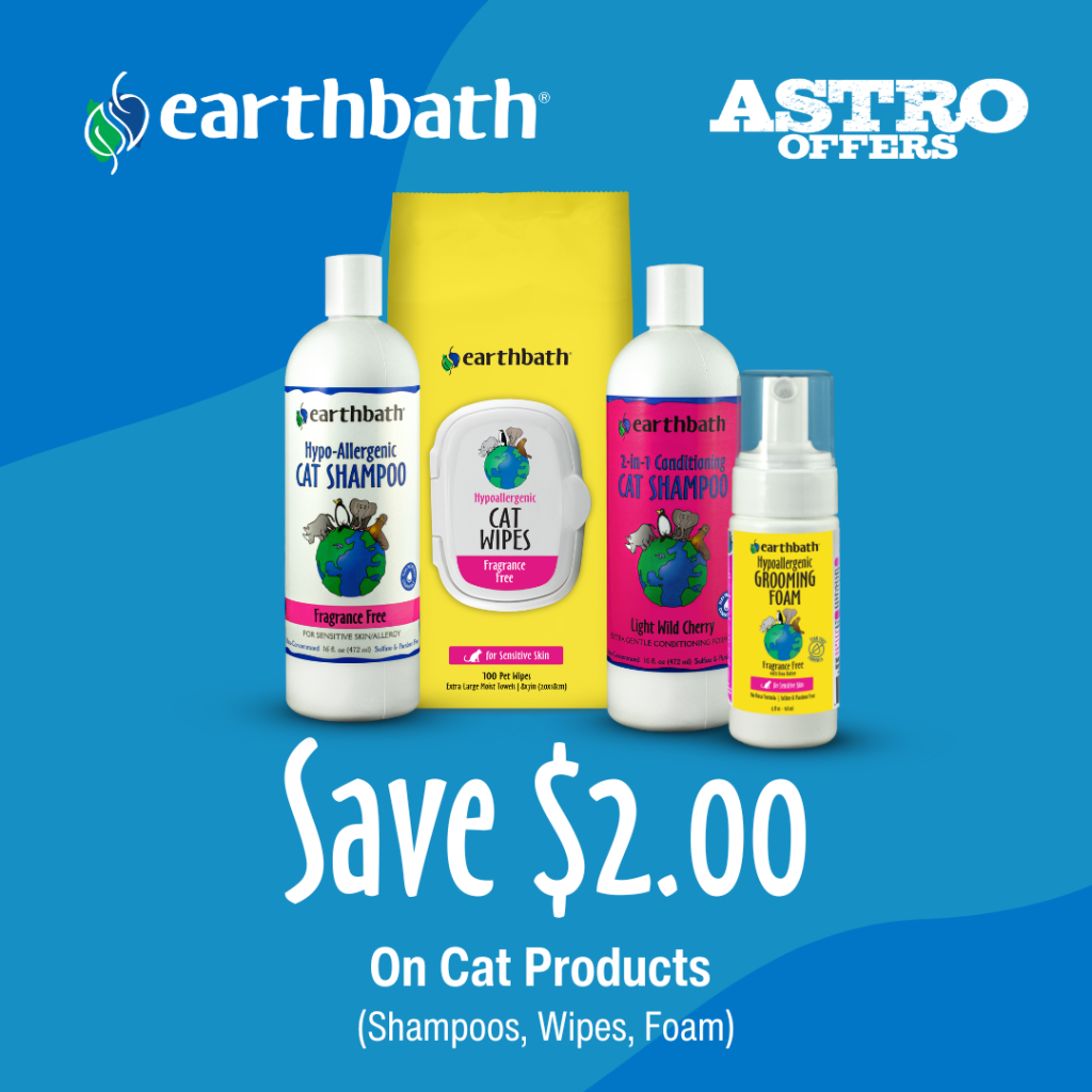 Astro | earthbath | $2.00 OFF Cat Products