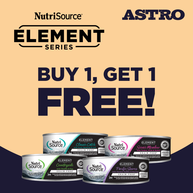 Astro | Elements | Buy 1, Get 1 FREE on Elements Cat Cans!