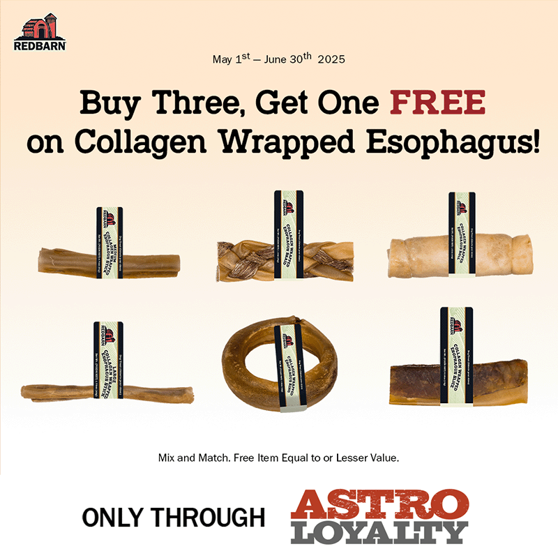 Astro | Redbarn | Buy 3, Get 1 FREE on Collagen Wrapped Esophagus