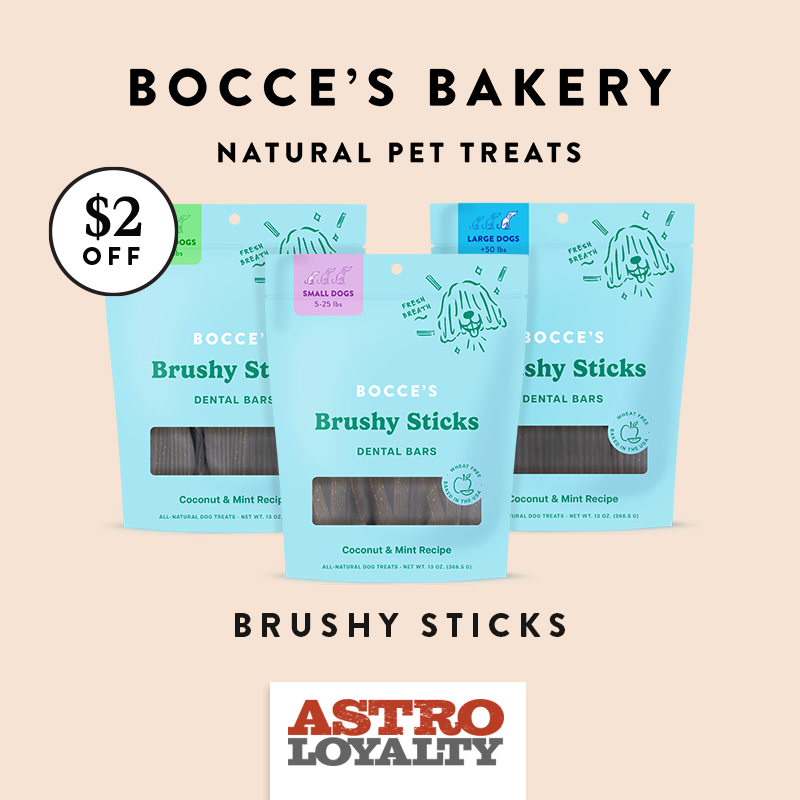 Astro | Bocce's Bakery | $2.00 OFF Brushy Sticks