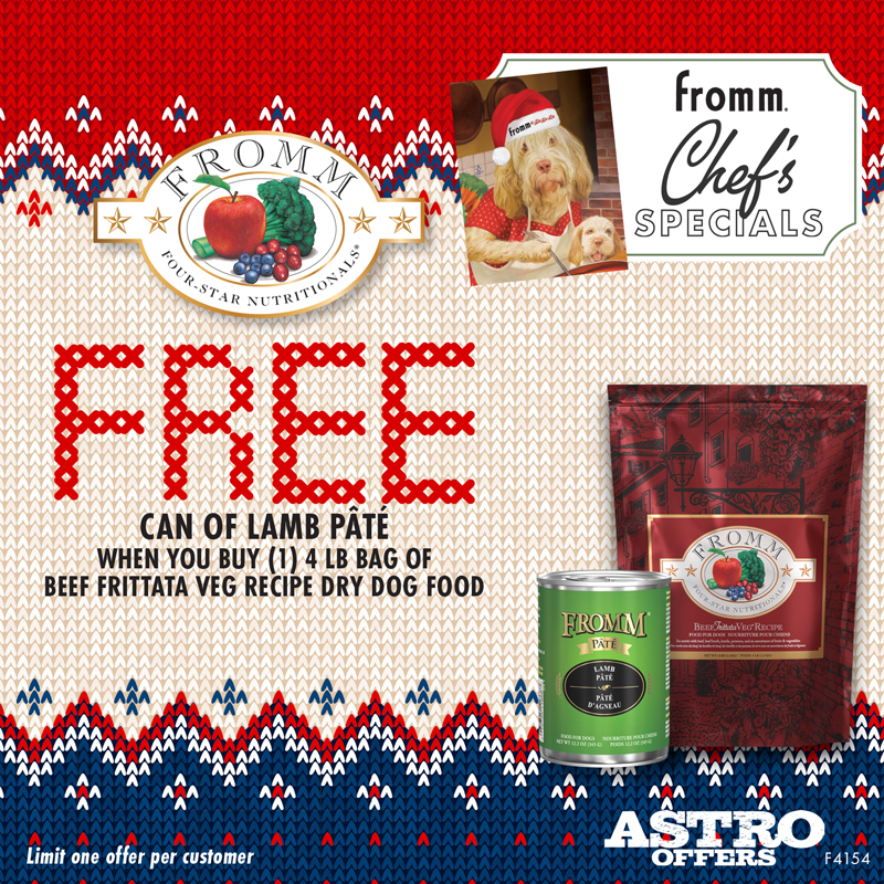 Astro | Fromm | FREE Lamb Pate with Qualifying Four-Star Dry Purchase