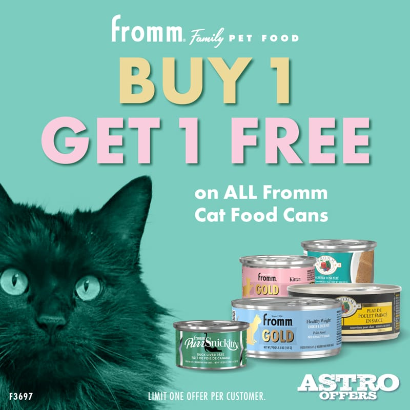 Astro | Fromm | Buy 1, Get 1 FREE on Cat Cans