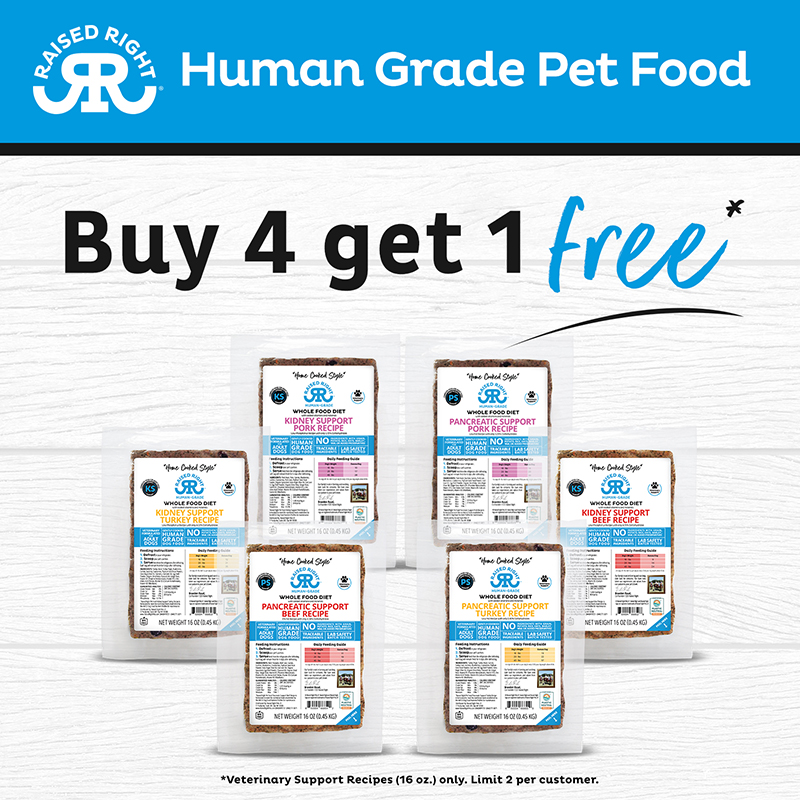 Astro | Raised Right | Buy 4, Get 1 FREE on 16oz Veterinary Support Recipes