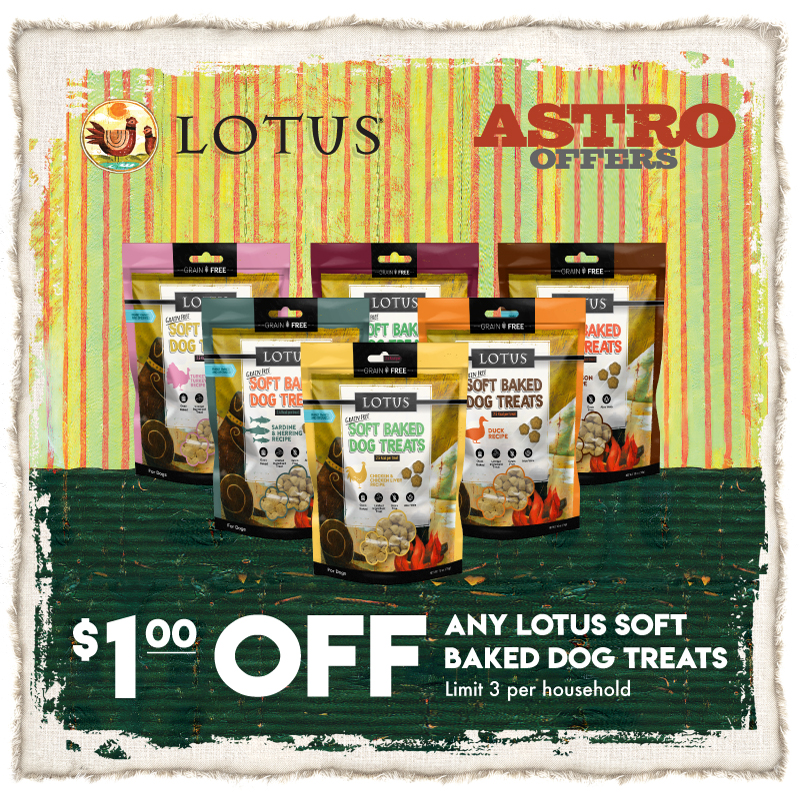 Astro | LOTUS | $1.00 OFF Soft-Baked Dog Treats