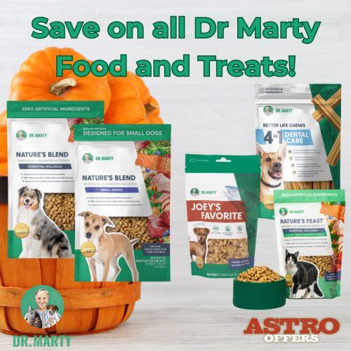 Astro | Dr. Marty's | Dollars OFF Food and Treats
