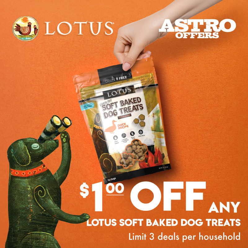 Astro | LOTUS | $1.00 OFF Soft-Baked Dog Treats