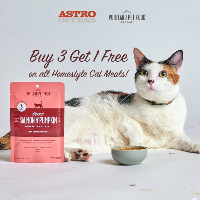 Astro | Portland Pet Food | Buy 3, Get 1 FREE on Homestyle Cat Meals