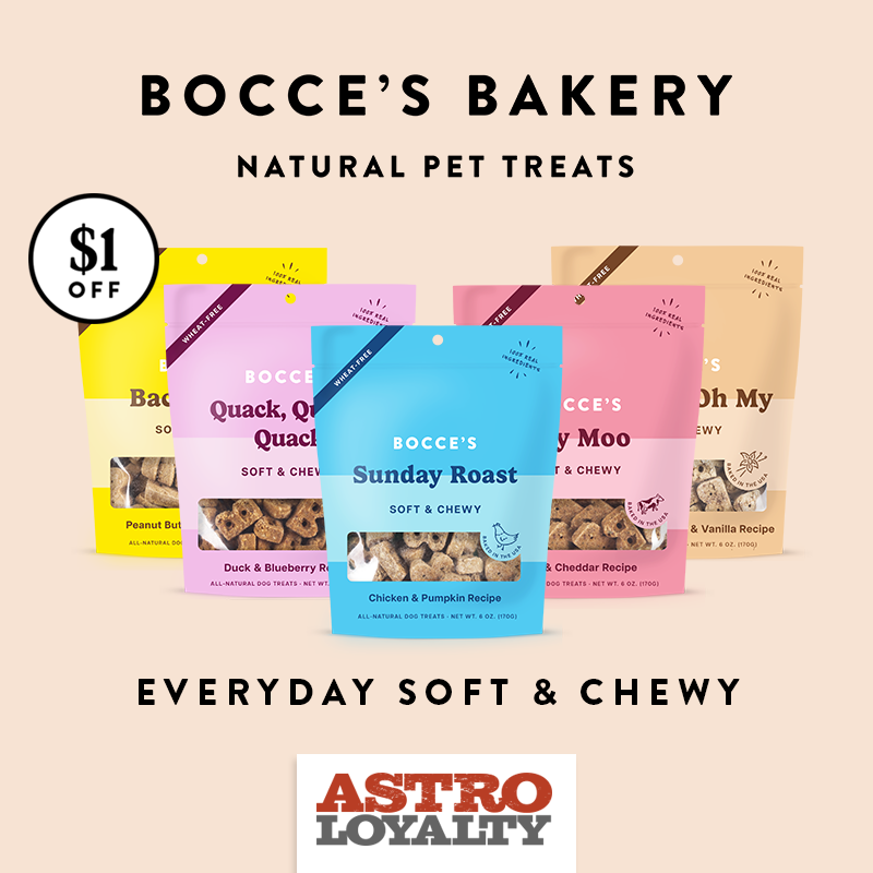Astro | Bocce's Bakery | $1.00 OFF Everyday Soft & Chewy Treats