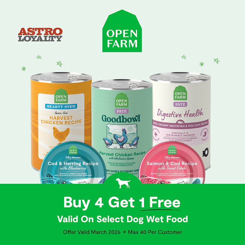 Astro | Open Farm | Buy 4, Get 1 FREE on Select Wet Dog Food