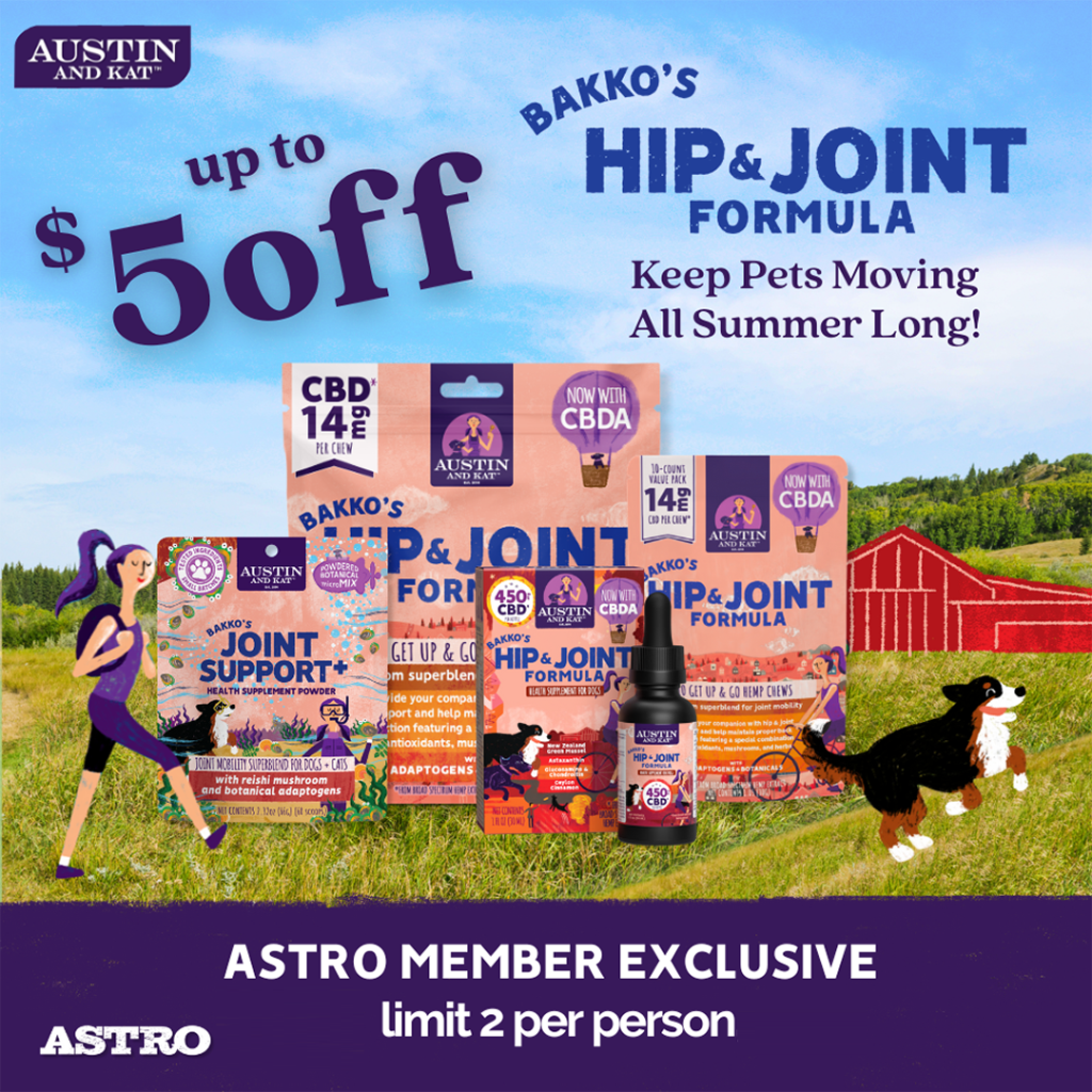 Astro | Austin and Kat | Dollars OFF Hip and Joint Support Formulas