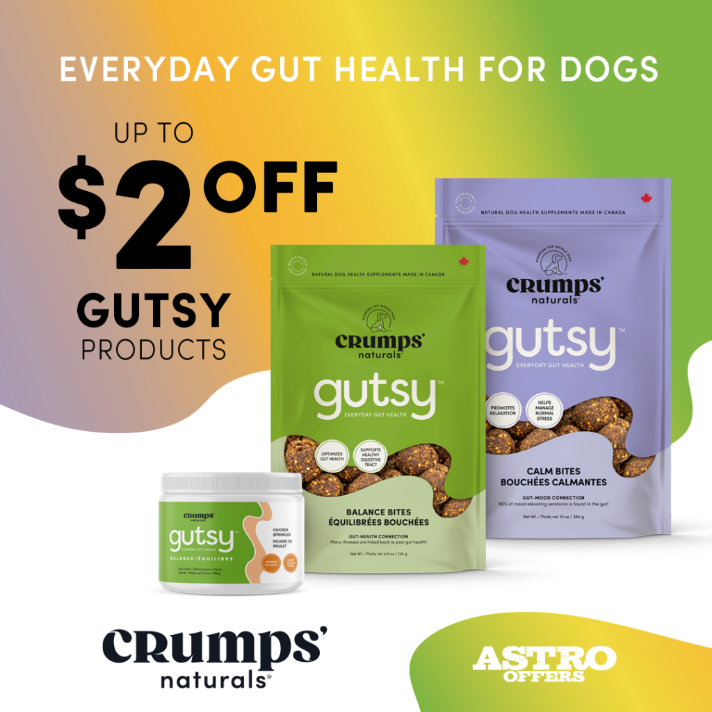 Astro | Crumps' Naturals | Dollars OFF Gutsy Products