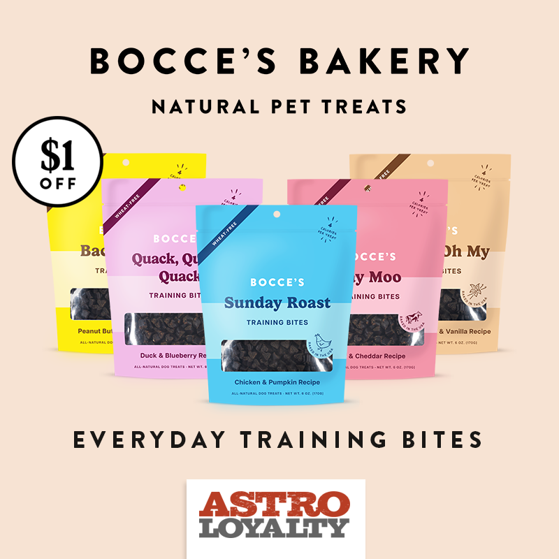 Astro | Bocce's Bakery | $1.00 OFF Bocce's Training Treats