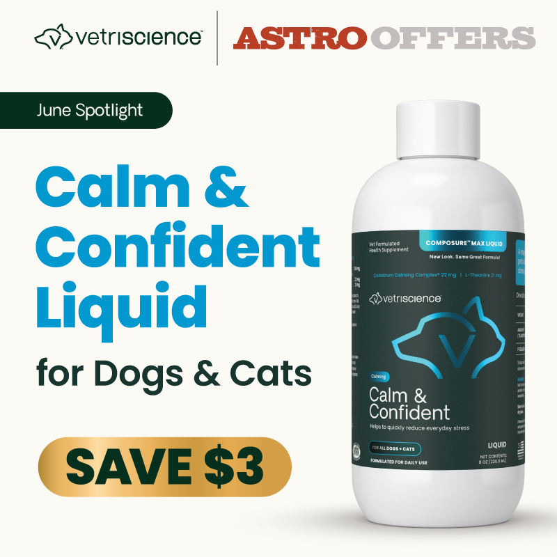 Astro | VetriScience | $3.00 OFF Calm & Confident Liquid
