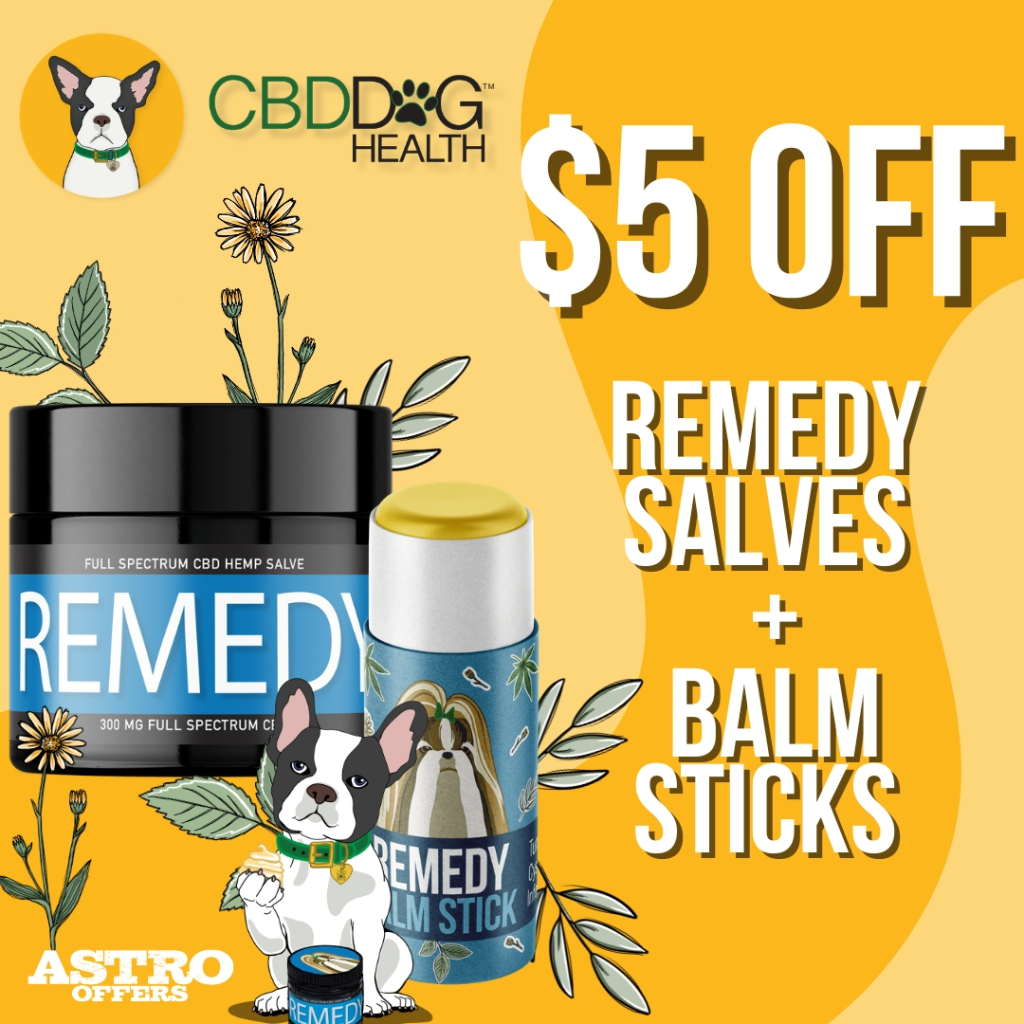 Astro | CBD Dog Health | $5.00 OFF REMEDY Salves and Balm Sticks