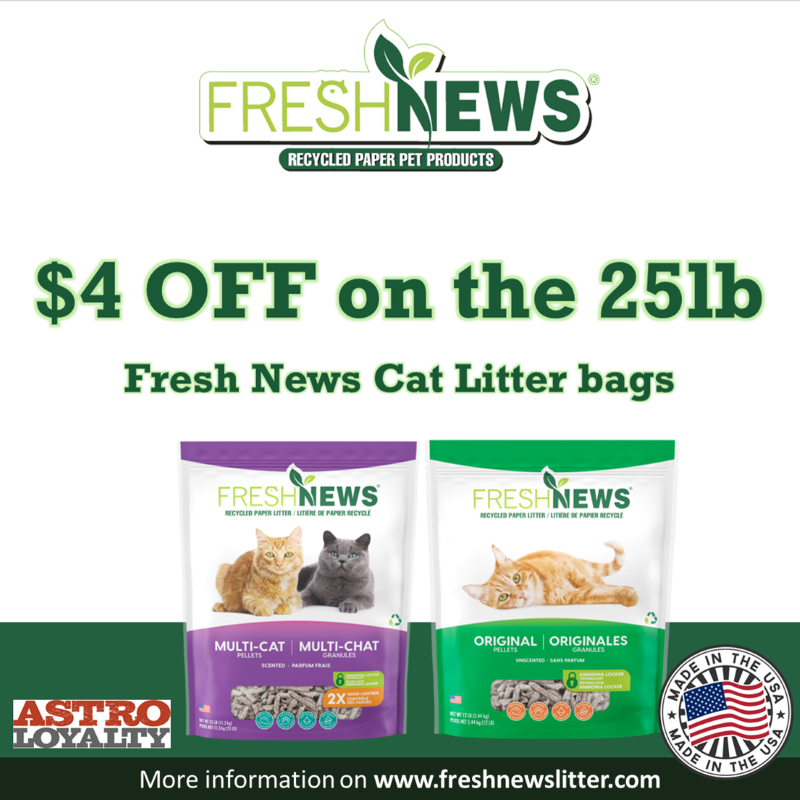 Astro | Fresh News | $4.00 OFF 25lb Bags