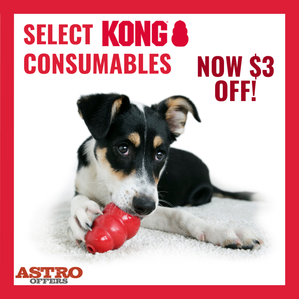 Astro | KONG Company | $3.00 OFF Select Consumables