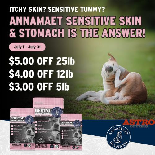 Astro | Annamaet | Dollars OFF Sensitive Skin & Stomach