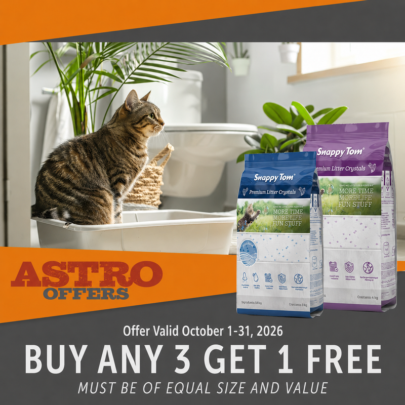 Astro | Snappy Tom |  Buy 3, Get 1 FREE on 4.4lb Litter