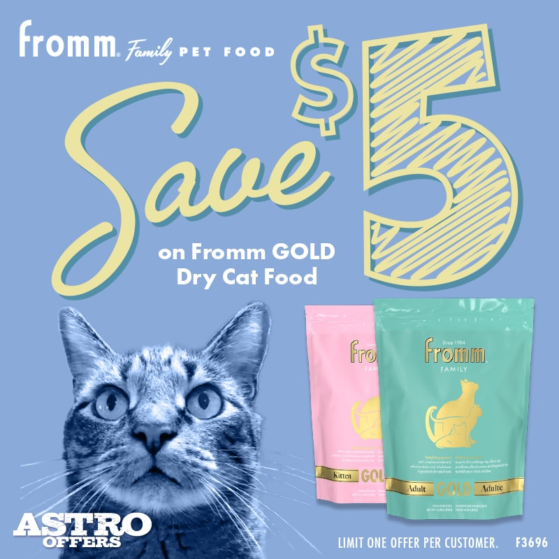 Astro | Fromm | $5.00 OFF Gold Dry Cat Food