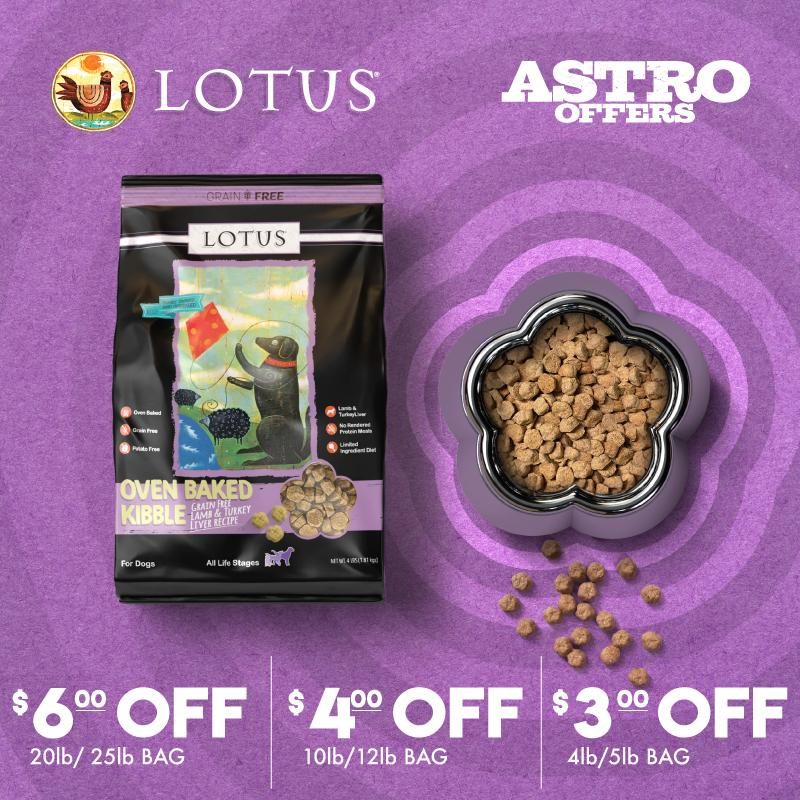 Astro | LOTUS | Dollars OFF Oven-Baked Dog Kibble