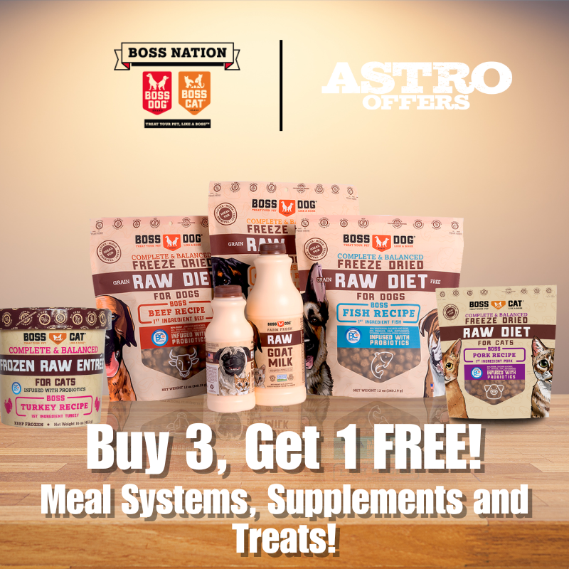 Astro | Boss Nation Brands | Buy 3, Get 1 Free on Meal Systems, Supplements, and Treats