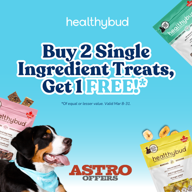 Astro | Healthybud | Buy 2, Get 1 FREE on Single Ingredient Treats