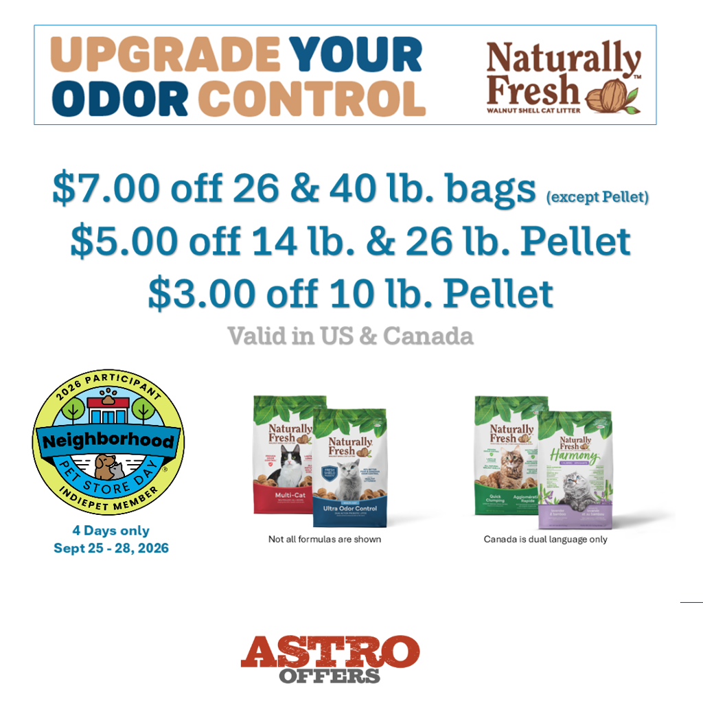 Astro | Naturally Fresh | Neighborhood Pet Store Day | Dollars OFF Litter