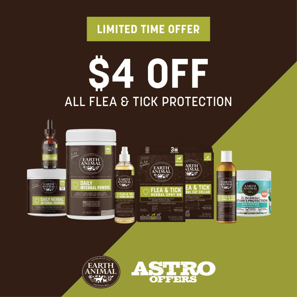 Astro | Earth Animal | $4.00 OFF All Flea & Tick Protection
