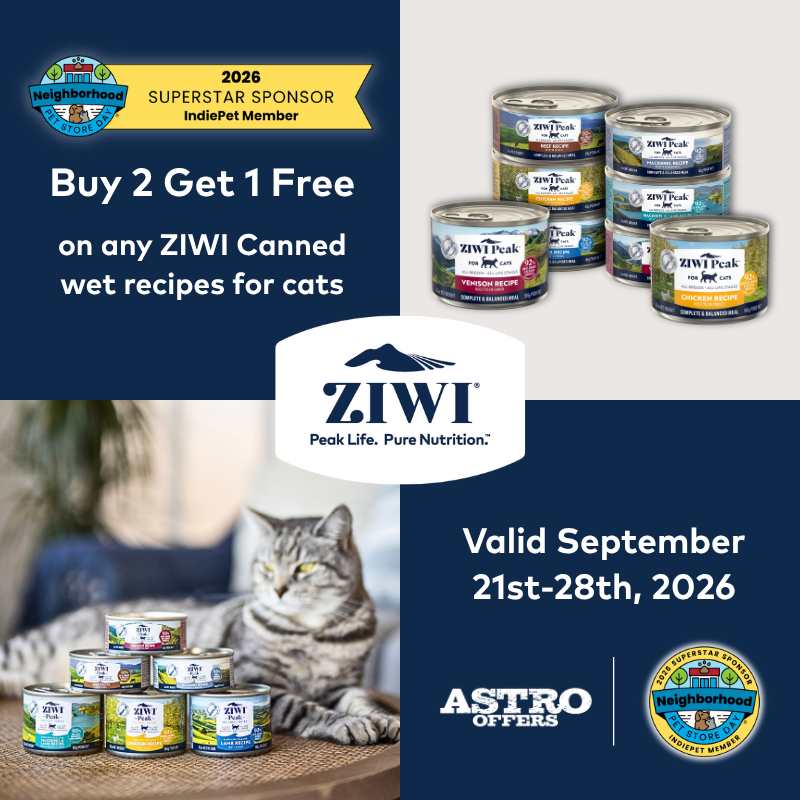Astro | ZIWI | Neighborhood Pet Store Day | Buy 2, Get 1 FREE on Canned Cat Recipes