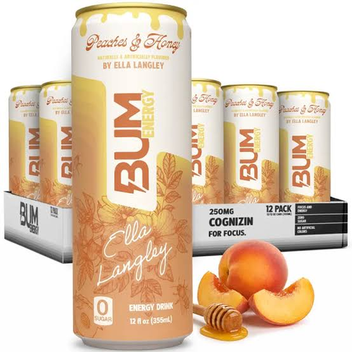 CBUM rtd energy peach honey