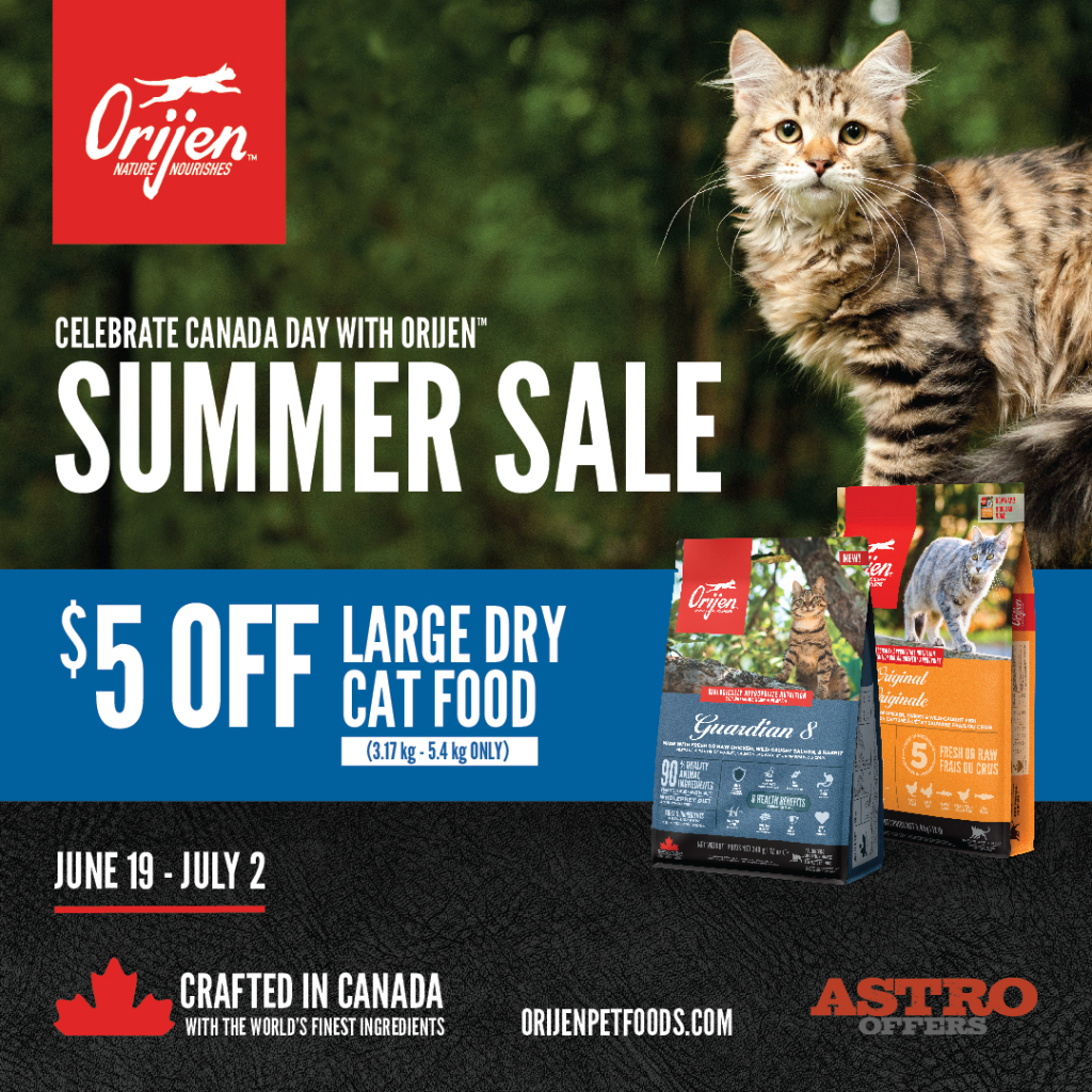 Astro | ORIJEN | $5.00 OFF ORIJEN Dry Cat Food