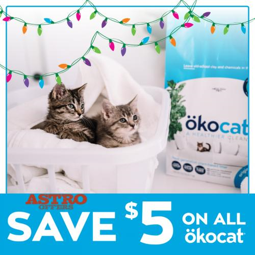 Astro | Okocat | $5.00 OFF Okocat Litter