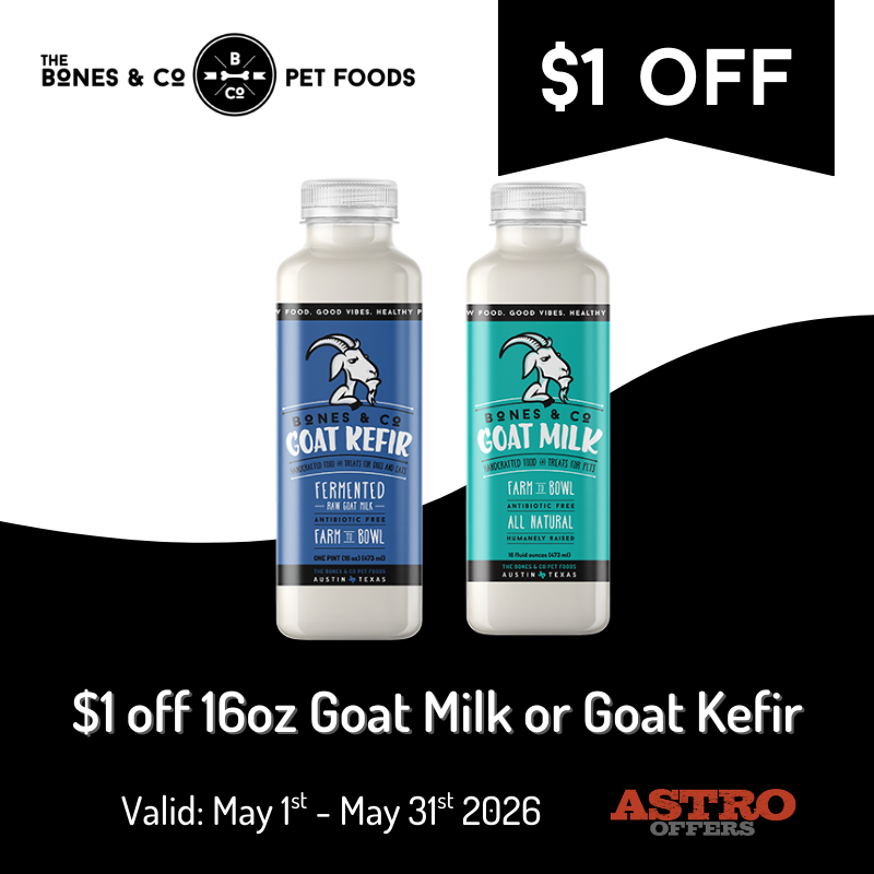 Astro | The Bones & Co. | $1.00 OFF Goat Milk and Goat Kefir