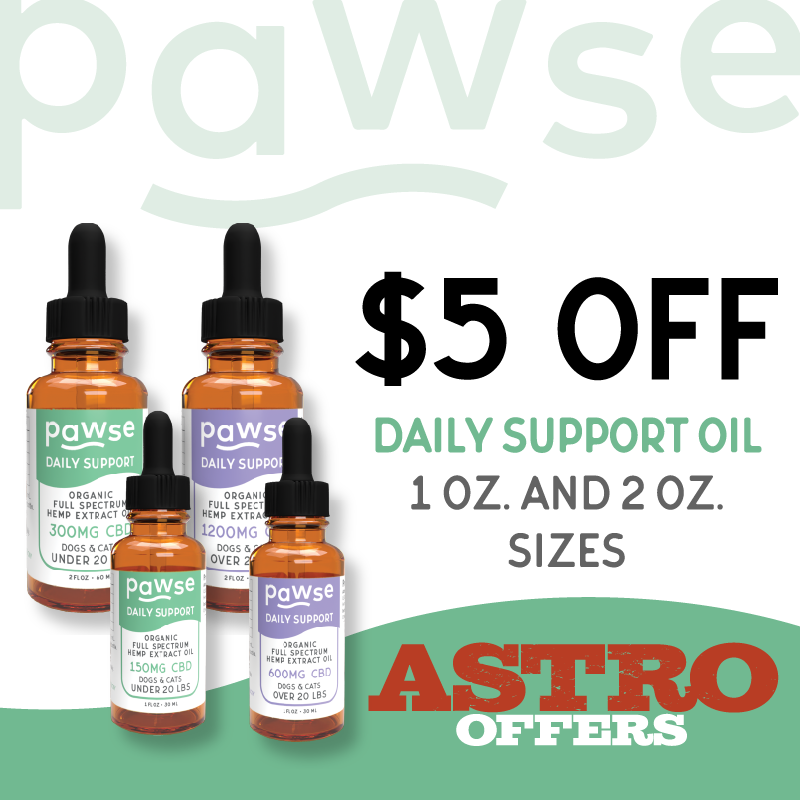 Astro | Pawse | $5.00 OFF Daily Support Oil