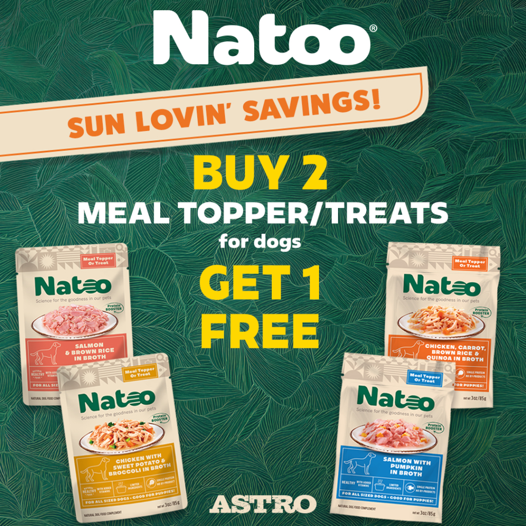 Astro | Natoo | Buy 2, Get 1 FREE on Toppers for Dogs