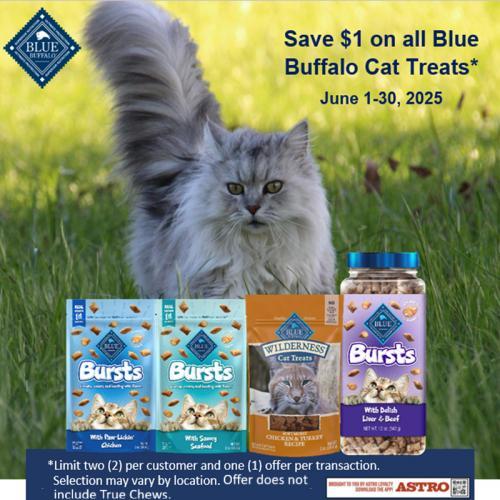Astro | Blue Buffalo | $1.00 OFF 'Blue Buffalo' Cat Treats