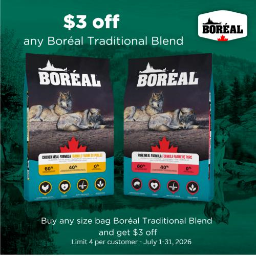 Astro | Boreal | $3.00 OFF Traditional Blend Dog Food