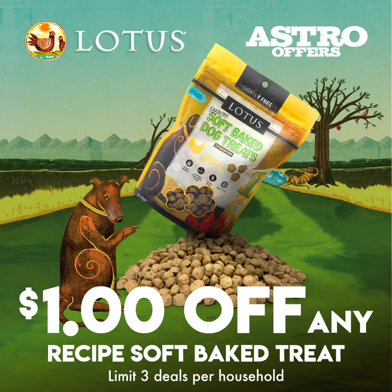 Astro | LOTUS | $1.00 OFF Soft-Baked Dog Treats