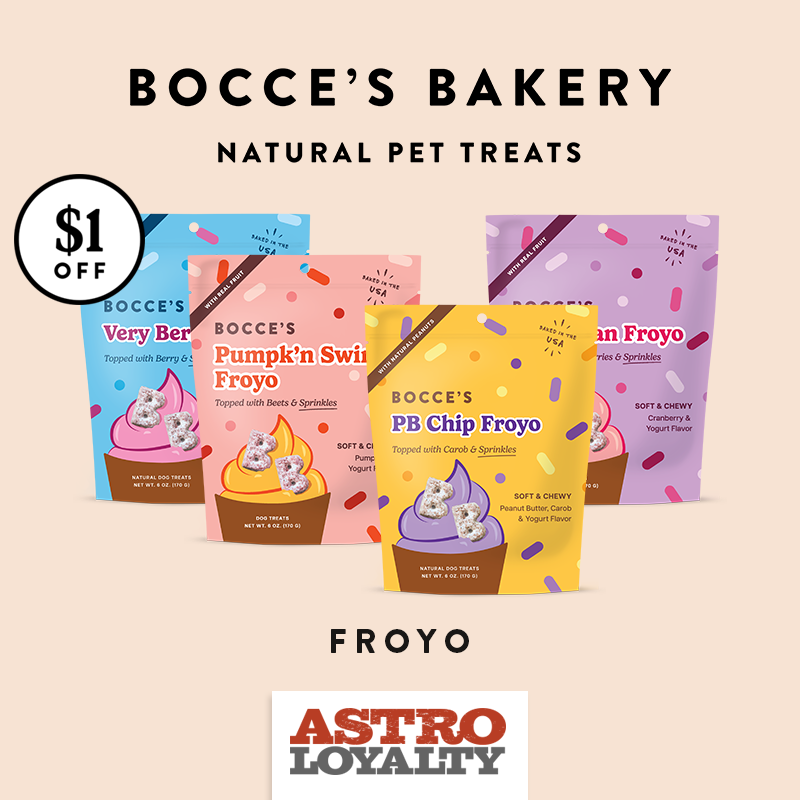 Astro | Bocce's Bakery | $1.00 OFF Froyo Treats