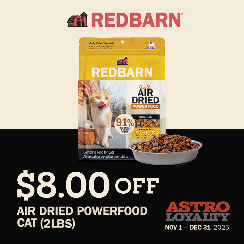 Astro | Redbarn | $8.00 OFF Air Dried Cat Powerfood.