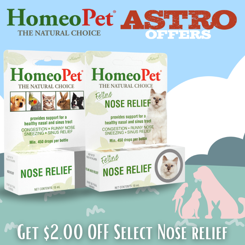 Astro | HomeoPet | $2.00 OFF Select Nose Relief Products