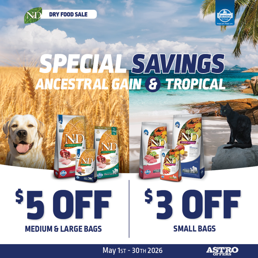 Astro | Farmina | Dollars OFF N&D Tropical and Ancestral Grain Dry Food