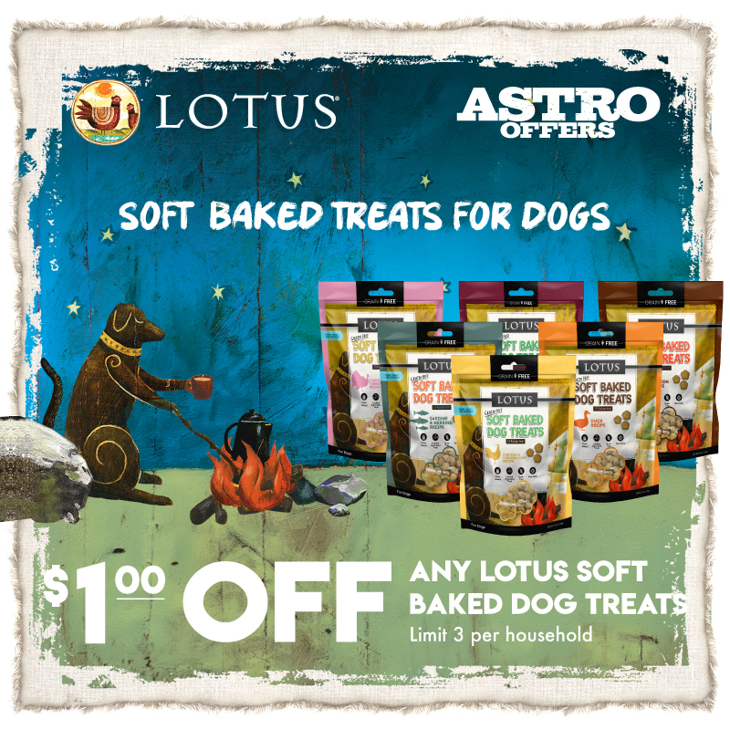 Astro | LOTUS | $1.00 OFF Soft-Baked Dog Treats